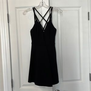 Strappy black dress